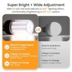 Rechargeable Remote-Controlled Bright Light Bulb