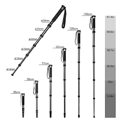 Koolehaoda 6-Section Portable Aluminum Monopod (K-266)
