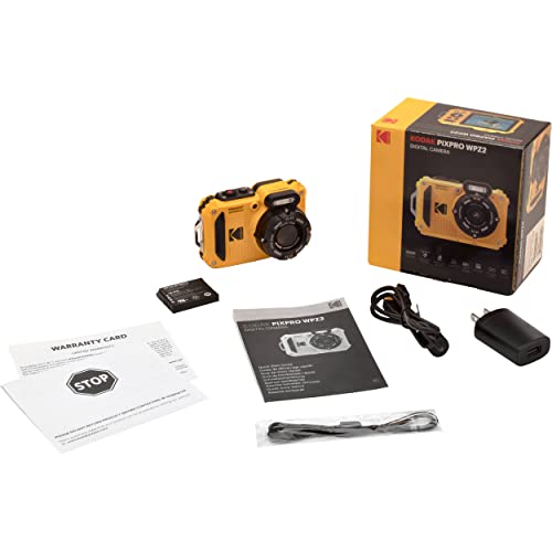 Kodak PIXPRO WPZ2 Camera with Yellow Case & 32GB Card