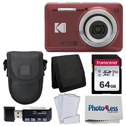 Kodak PIXPRO FZ55 Camera Bundle with 64GB Card