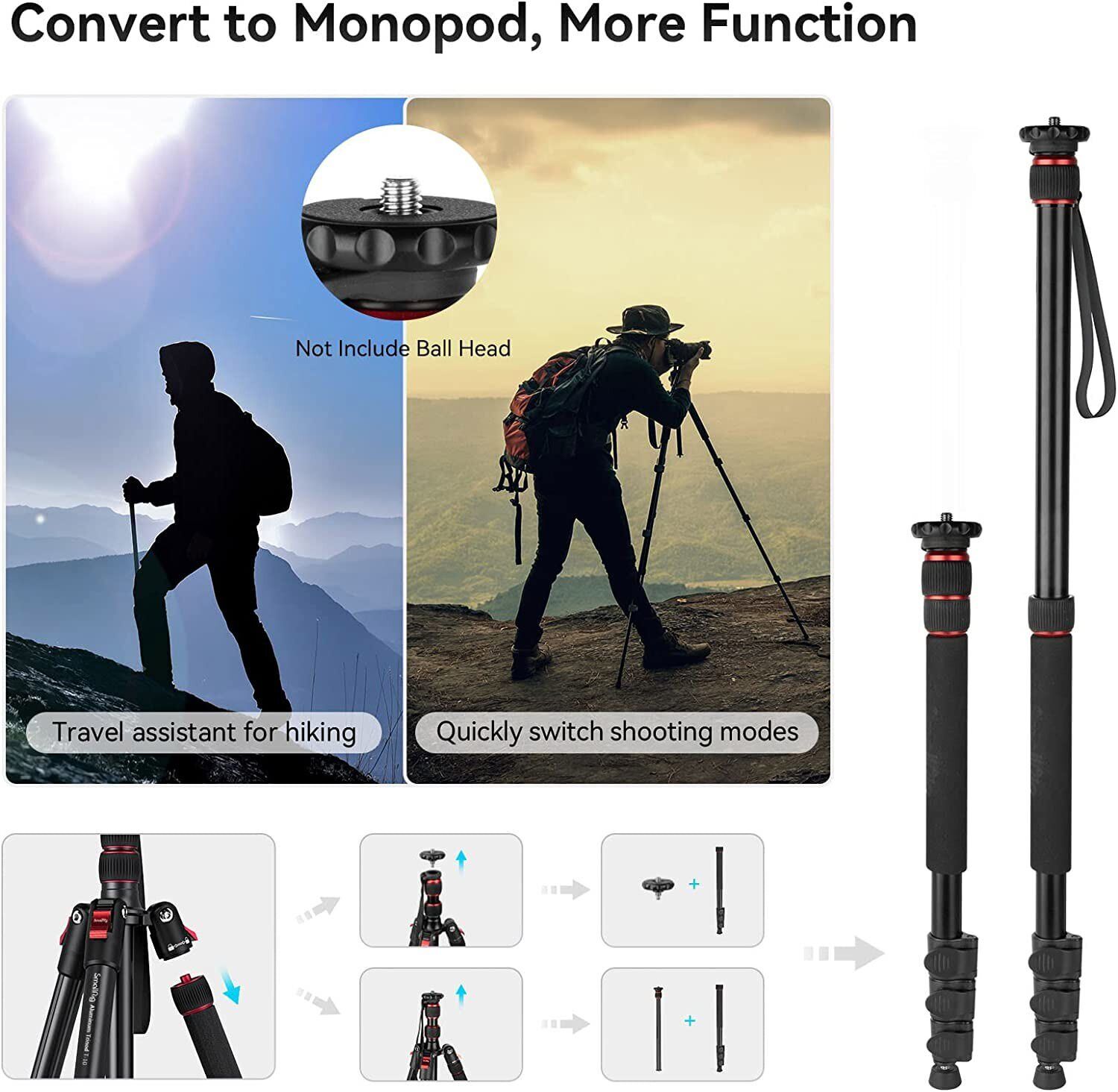 SmallRig 68" Tripod Monopod for Cameras
