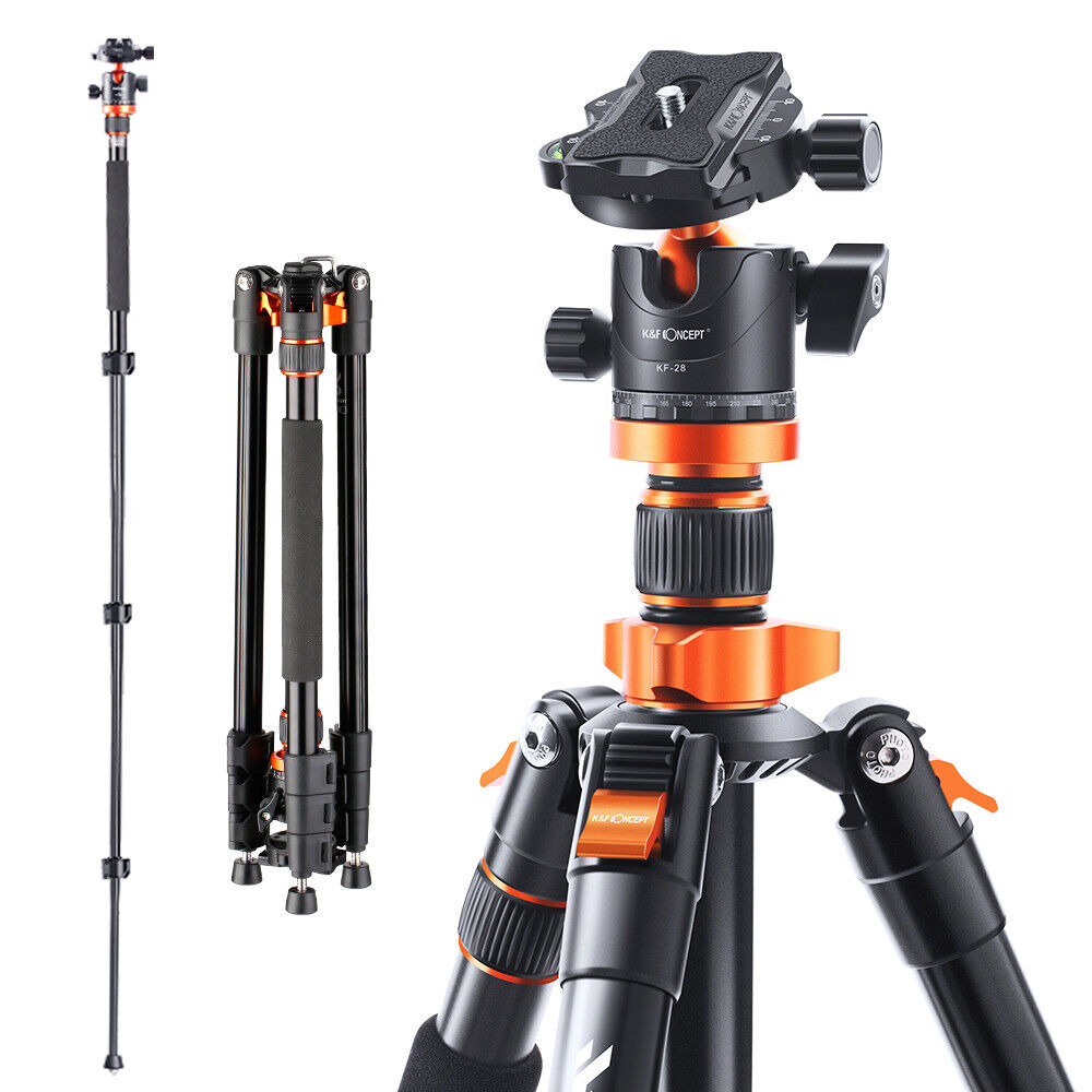 K&F Concept 78" Aluminum Camera Tripod with Ball Head