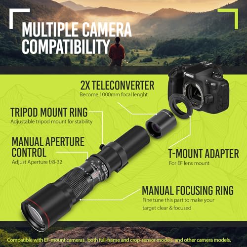 Canon Telephoto Lens for DSLR Cameras