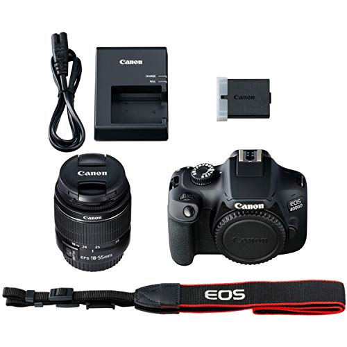Canon EOS 4000D DSLR Camera Bundle with Accessories