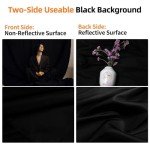 Collapsible Black Photography Backdrop 5x6.5ft