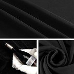 5x7ft Solid Black Photography Backdrop Curtain