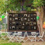Halloween Portrait Backdrop Banner Horror Decorations - Haunted Banner Gothic Mansion Portraits Backdrop Banner Change Face Halloween Party Decoration