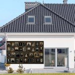 Halloween Portrait Backdrop Banner Horror Decorations - Haunted Banner Gothic Mansion Portraits Backdrop Banner Change Face Halloween Party Decoration