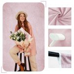 Mocsicka Pink Photography Backdrops Pink Texture Abstract Photo Backdrop Vintage Headshot Portrait Background for Photography Studio Props (Pink, 5x7ft)