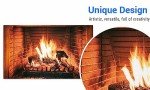 Funnytree 5 x 3 FT Winter Photography Backdrop Burning Firewoods Christmas Fireplace Woods Flaming Background for Children Kids Family Camping Barbeques Party Decor Banner Portrait Photo Booth