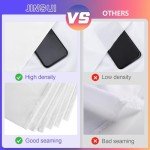 White Backdrop for Photoshoot, 10x10ft Photography Backdrops Double-Sided, White Photo Backdrop Curtain for Party, Polyester Fabric White Background Screen for Photographic Studio Picture Portrait