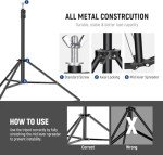 Neewer Photo Studio Backdrop Support System, 10ft/3m Wide 6.6ft/2m High Adjustable Background Stand with 4 Crossbars, 6 Backdrop Clamps, 2 Sandbags, and Carrying Bag for Portrait & Studio Photography