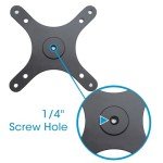 Kado Portable Monitor Stand Adapter Bracket Plate Tripod, Wall Mount Arm Mount 1/4" Screw Hole to 100x100mm 75x75mm Universal, Tripod Camera Stand for Desktop Monitor Portrait/Landscape Mode