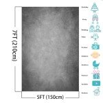 Mocsicka Light Grey Photography Backdrops Light Grey Texture Abstract Photo Backdrop Vintage Headshot Portrait Background for Photography Studio Props(Light Grey, 5x7ft)