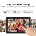 32GB FRAMEO 10.1 Inch Smart WiFi Digital Photo Frame 1280x800 IPS LCD Touch Screen, Auto-Rotate Portrait and Landscape, 32GB Memory, Share Moments Instantly via Frameo App from Anywhere 2 Pack
