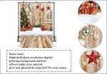 LTLYH 7x5ft Christmas Photography Backdrop Winter Snow Wood Wall Photo Backgrounds Christmas Baby Kids Party Decorations Portrait Cake Table Banner Photo Studio Props 196