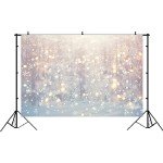 Lofaris Winter White Snowflake Backdrop Christmas Wonderland Background Merry Xmas Glitter Bokeh Snow Family Holiday Party Decorations Newborn Baby Kids Portrait Photo Studio Booth Props 5x3ft