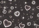 Black Heart Early 2000s Photography Backdrops Baby Shower Children Portrait Photo Decor 90s Stars Old School Photo Glamour Shots Birthday Party Photo Background Studio 7x5ft Vinyl Props