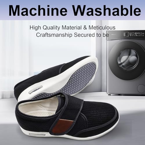 Men's Adjustable Wide Sneakers for Swollen Feet