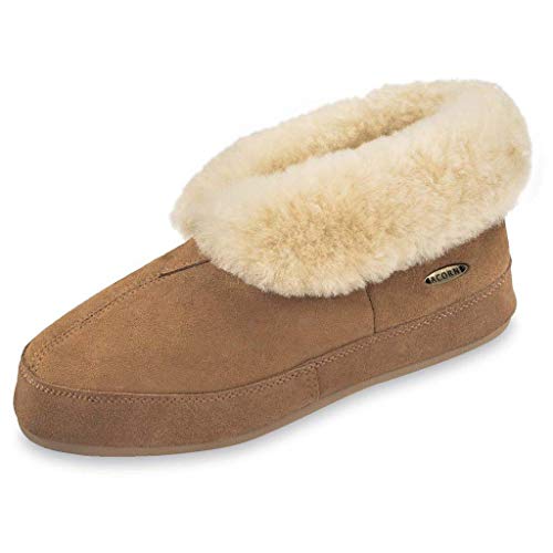 Men's Walnut Sheepskin Bootie Slipper Size 11