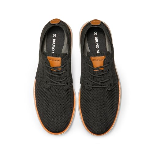 Bruno Marc Men's Light Mesh Sneaker Oxfords, Black