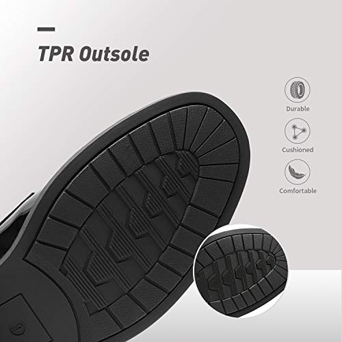 Bruno Marc Men's Black Leather Oxford Dress Shoes