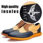 JITAI Men's Lightweight Colorful Oxford Dress Shoes