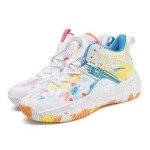 Colorful High Rebound Basketball and Running Sneakers