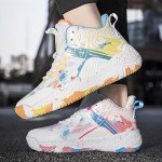 Colorful High Rebound Basketball and Running Sneakers