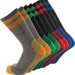 Colorful Cushioned Merino Wool Socks for Men
