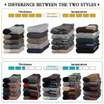 Bright Colorful Men's Wool Thermal Crew Socks - 5 Pairs