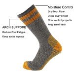 Colorful Cushioned Merino Wool Socks for Men