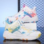 Colorful High Rebound Basketball and Running Sneakers