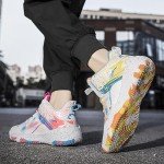 Colorful High Rebound Basketball and Running Sneakers