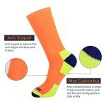 Colorful Men's Athletic Crew Socks - 6 Pack