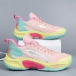 Colorful Unisex Basketball Sneakers - Size 7.5 Pink