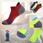 Colorful Ankle Athletic Socks for Men - 6 Pairs