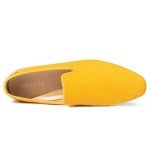 Yellow Slip-On Loafers for Men’s Weddings