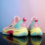 Colorful Unisex Basketball Sneakers - Size 7.5 Pink