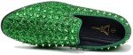 Men's Vintage Green Slip-On Dress Loafers
