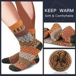 Heatuff Men’s Colorful Thermal Winter Wool Socks