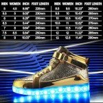 Colorful LED Light-Up High Top Sneakers