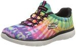 Skechers Women's Black and Multi Color Sneakers