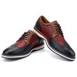 Colorful Wingtip Men's Oxford Dress Shoes - 11 US