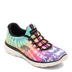 Skechers Women's Black and Multi Color Sneakers