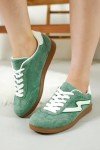 Trendy Women's Lace-Up Sneakers - Colorful Comfort