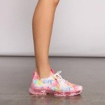 Colorful Lightweight Knit Air Cushion Sneakers for Women