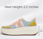 Colorful Women's Breathable Running Shoes - Pink/Yellow