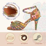 Colorful Latin Dance Shoes for Women, 3.33" Heel
