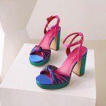 Colorful Women's Open Toe Bowknot Platform Sandals